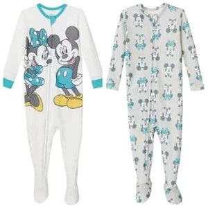 Disney Baby 2-pack Blanket Sleeper Micky & Minnie 12M New! - Picture 1 of 9