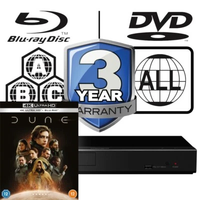 Panasonic Blu-ray Player DP-UB450 All Zone Code Free MultiRegion 4K & Dune - Image 1 of 4