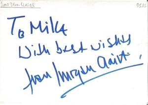 Imogen Claire signed card autograph British dancer/actress Rocky Horror Show