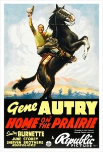 Impresión de póster de película Gene Autry - Home on the Prairie - Imagen 1 de 2