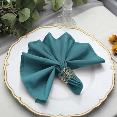 200 pcs 17" Polyester Napkins Wedding Table Top Supply Wholesale Decorations - Image 1 of 2