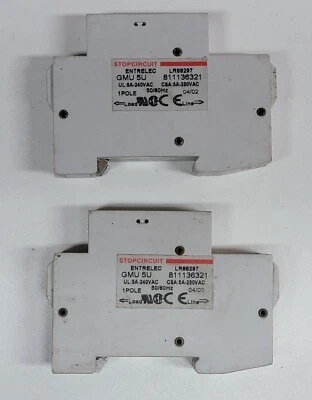 Entrelec GMU 5U 5 Amp Circuit Breaker (Lot of 2) - Image 1 of 4