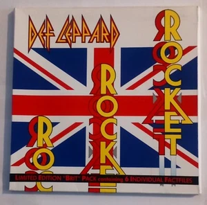 DEF LEPPARD Rocket 7" Brit Pack with factfiles EXCELLENT CONDITION - Picture 1 of 8