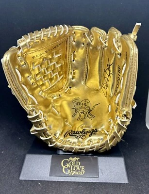 KANSAS CITY ROYALS ALEX GORDON SIGNED GOLD GLOVE REPLICA WITH STAND JSA COA - Image 1 of 3