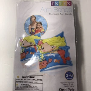 Intex Mermaid Arm Bands Swim Floaties Swimming Pool Kids 3-6 Years - Picture 1 of 3