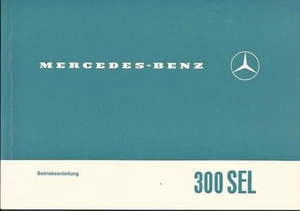MERCEDES W 109 manual de instrucciones 300 SEL /8 1968 manual de instrucciones BA - Imagen 1 de 1