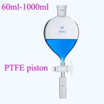 Biology reactor 19#-24# Laboratory glassware 60-1000ML PTFE piston funnel - Image 1 of 4