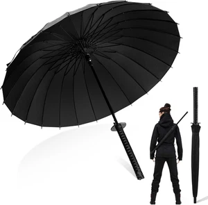 Moontay Regenschirm Groß Katana Regenschirm Samurai Schwert Regenschirm Sturmfes - Bild 1 von 12