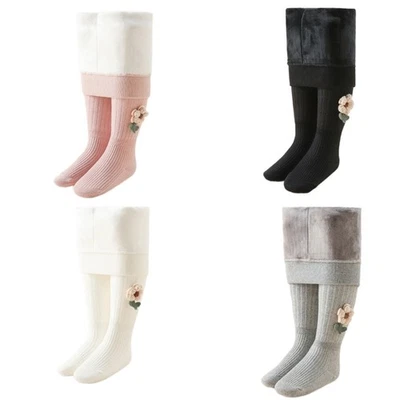 Girl Leggings Soft Tights Pantyhose Stretchy Stockings for Kid Children 4-8 Yea - Image 1 of 4