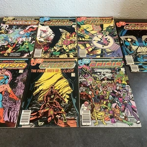 Crisis On Infinite Earths #1,2,4,6 (x2),7,8,9-DC Comic-Lot Of 8 Good Condition - Picture 1 of 6