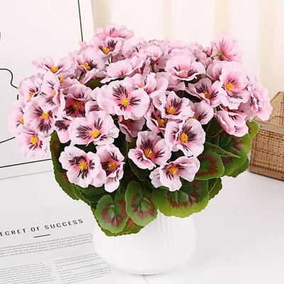 Spring Artificial Pansies For Outdoors Pansy Flowers Primroses Artificial K1E3 - Image 1 of 4