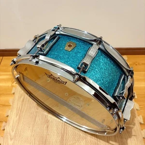 Ludwig LS401 Classic Maple 14~5 Snare Drum Turquoise - Picture 1 of 4