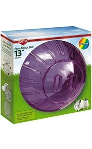 Kaytee Run-About Ball Clear Mega 13 inch Diameter Toy for Chinchillas, Rats - Picture 1 of 2