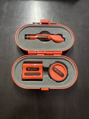 Kit de bolígrafos Crayola Stylus en estuche de transporte crayones para tabletas naranja (X) Foto 1 de 4