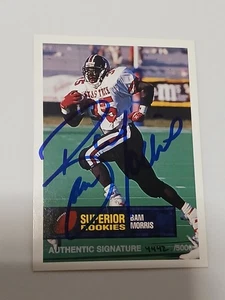 Bam Morris Pittsburgh Steelers 1994 Superior Rookies Certified Autograph Card - Picture 1 of 2