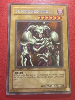 Yu-Gi-Oh! - Summoned Skull - BPT-002 - Secret Rare - MP/HP - VINTAGE - Image 1 of 4