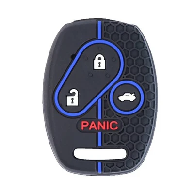 Schwarz Blau Fäden Schlüssel Hülle Gehäuse Case für Honda Acc - Image 1 of 4