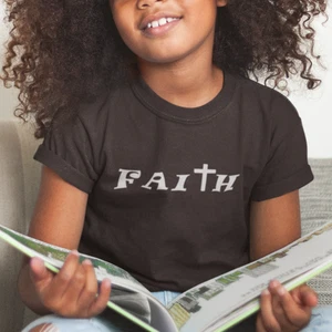 Camiseta Faith Kids Estilo Suave, Inspiradora Camiseta Infantil, Religioso Juvenil Shir - Imagen 1 de 44