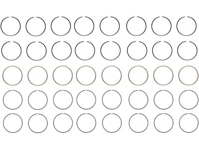 Anillo de pistón Hastings 15356RVTZ 7,5 L V8 para Buick Century 1973-1974 Foto 1 de 2