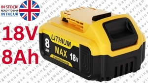 Batería 18V Li-Ion 8.0Ah para DeWalt DW089LG DCB184 para herramienta de nivel láser DCB201 - Imagen 1 de 12