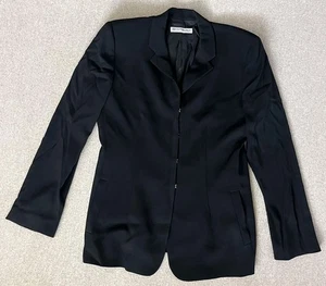Emporio Armani Blazer Damen 46 Schwarz Made in Italy Haken vorne Jacke Tailored - Bild 1 von 13