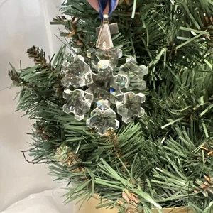 Retired Swarovski Crystal 1994 Annual Christmas Ornament Snowflake Box Not Orig. - Picture 1 of 6