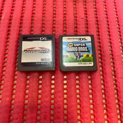 set of 2 New Super Mario Bros DS Japanese 2006 kart Cartridge Only c623 - Image 1 of 2