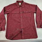 L.L. Bean Heavyweight Traditional Fit Plaid Flannel Chamois Shirt Men Small