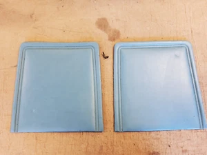 1972-1979 Lincoln Mark IV V Front Seat Backing Pad Cushion Set BLUE OEM - Picture 1 of 6