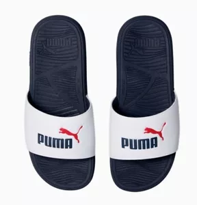 Puma Cool Cat 2.0 White Parisian Night Sandals Slides Slippers Men's Size 11 - Picture 1 of 7