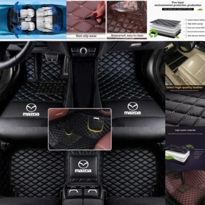 For Mazda CX-3 CX-5 CX-7 CX-9 Car Floor Mats All Weather Luxury Custom Anti-Slip - Изображение 1 из 4