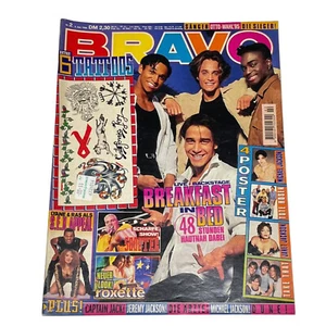 Vintage Bravo German Music Magazine JAN 1996,Kim Rossi Stuart,Scooter,Roxette - Picture 1 of 12