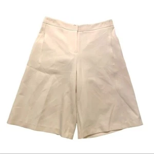 Yoana Baraschi Women’s Size 2 Samba Culotte Cropped Wide Leg Pant Ivory Stretch - Picture 1 of 9