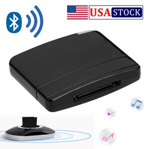 30Pin Dock Bluetooth A2DP Music Receiver Adapter For Apple IPad IPod IPhone USA - Picture 1 of 12