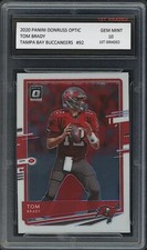 TOM BRADY 2020 PANINI DONRUSS OPTIC 1ST GRADED 10 FOOTBALL CARD BUCCANEERS NFL
