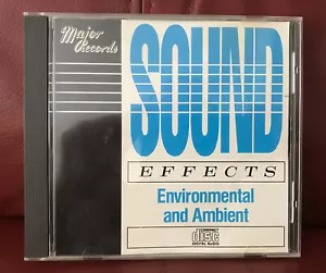SOUND EFFECTS Environmental & Ambient RARE 1989 Major Records CD J Valentino EX - Imagen 1 de 3