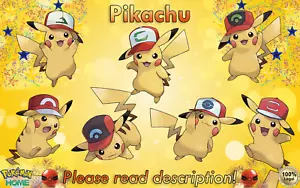 ✨Cap Pikachu EVENT 6IV✨Pokémon Sword Shield Scarlet Violet HOME (💯Legal) - Picture 1 of 33