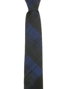 Corbata a cuadros azul marino Ryan Seacrest Distinction para hombre - Imagen 1 de 1
