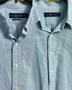 Lot Of 2 Ralph Lauren Shirt Men 4XB Oxford Flesh Pony Button Down Long Sleeve - Picture 1 of 11