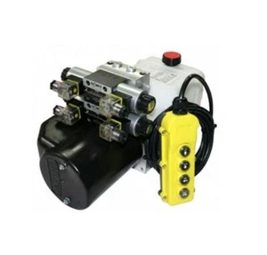 Flowfit 12V DC Double Acting, Double Solenoid Hydraulic Power pack, 4.5L Tank &  - Picture 1 of 1