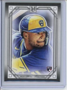Jackson Chourio Canvas Collection 2024 Topps Museum Collection #CCR-48 RC SP - Picture 1 of 2