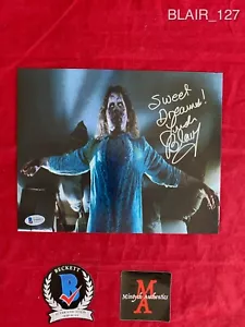 LINDA BLAIR FOTO AUTOGRAFATA FIRMATA 8x10! L'ESORCISTA! REGAN! BECKETT COA! - Foto 1 di 3