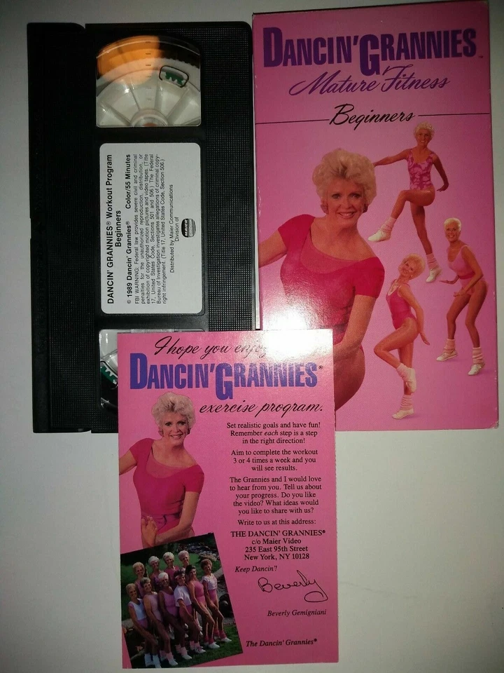 Dancin' Grannies Mature Fitness Beginners 50+ (VHS) TESTED W Sleeve - free ship - Image 1 of 1