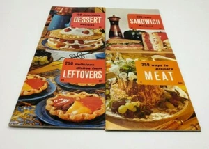 Lot 4 Vtg 1970 Cookbooks Culinary Arts Institute Dessert Sandwich Meat Leftovers - Imagen 1 de 12
