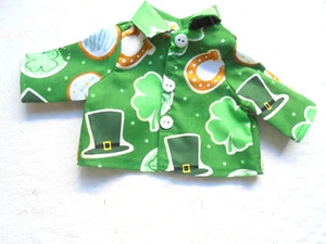 Fits American Girl 18" Boy doll Clothes St. Patrick Items Shirt - Picture 1 of 3