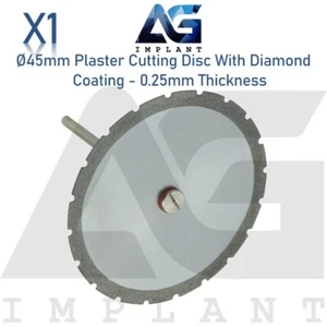 Ø45 mm disco de corte de yeso recubrimiento de diamante 0,25 mandril separador de laboratorio dental - Imagen 1 de 4