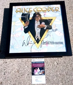 Vinilo firmado por Alice Cooper certificado de autenticidad JSA Welcome To My Nightmare - Imagen 1 de 5