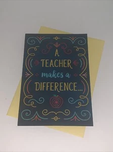 Tarjeta de agradecimiento Hallmark Teacher: haces la diferencia un estudiante a la vez - Imagen 1 de 5