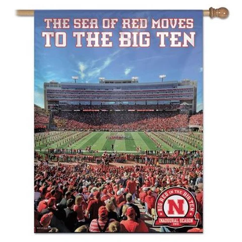 Nebraska Cornhuskers Vertical Outdoor House Flag Cover