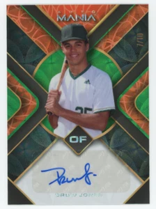 2022 WILD CARD #7/10 DRUW JONES AUTO MANIA ORANGE SCOPE PARALLEL ROOKIE RC - Picture 1 of 2